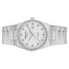 Mathey-Tissot Zeus Diamond Accents Edelstahl weißes Zifferblatt Quarz D118SAI Damenuhr