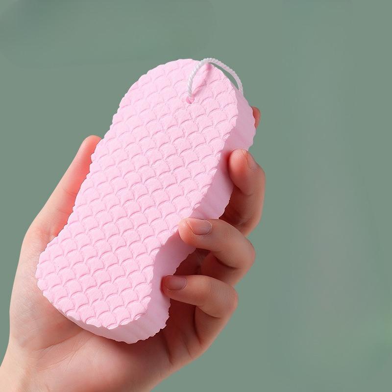 

2pcs Bath Sponge - Soft Exfoliating Back Scrubber, Ultra-Soft Dead Light Beige Remover, Reusable Body Scrubbing Tool for Home