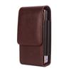 Solid Color Cell Phone Belt Pouch Flip Case Leather Belt Clip Dual Pouch  Mobile Phone