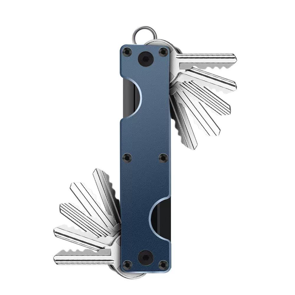 Organizator Breloc din Aliaj de Aluminiu cu Cap Dublu pentru 2-6 Chei