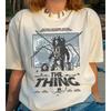 Koszulka Graficzna The Thing Kultowy Film Sci-Fi Horror Vintage Nadruk Plakatu Oversize Krótki Rękaw Codzienna Okrągły Dekolt Unisex Retro Streetwear Góry T-shirty