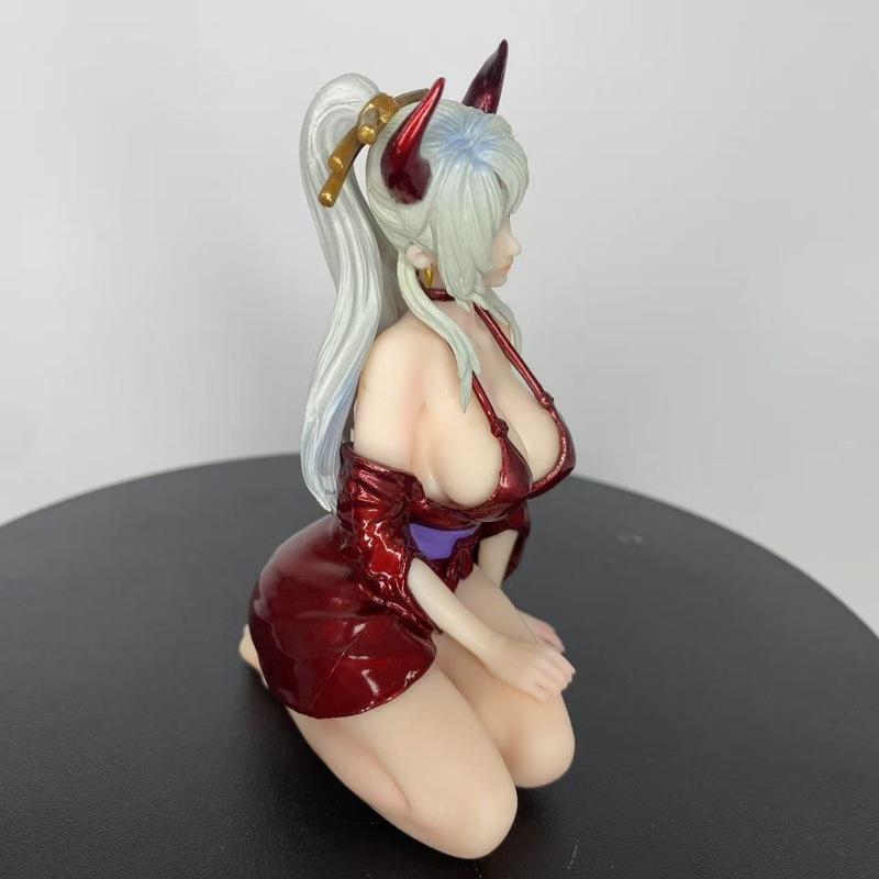 Large Size Gk Kimono Yamato Kneeling Pose Anime Beautiful Girl Figure: Exquisite Anime Peripheral Model For Otaku Collection