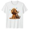 Dog Cat Friendship Animals Dogs And Cats Pet Lovers Unisex Unisex Graphic Unisex Tee