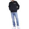 Reebok Letter Print Casual Fleece Stand Collar Jacket Unisex Jackets Black HC0037