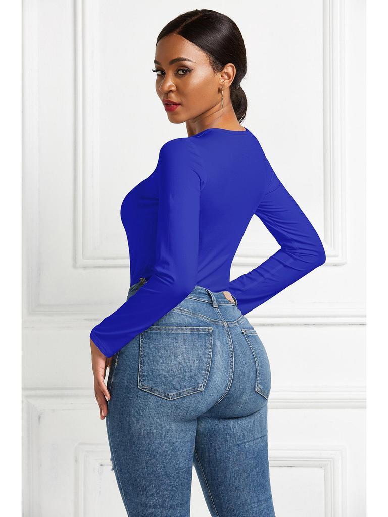 13-Color European Sexy Long Sleeve Jumpsuit Dress - Autumn Collection