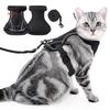 Reflective Design Cat Harness Vest Escape Proof Adjustable Vest Cat Lead Leash Comfortable Breathable Cat Traction Rope