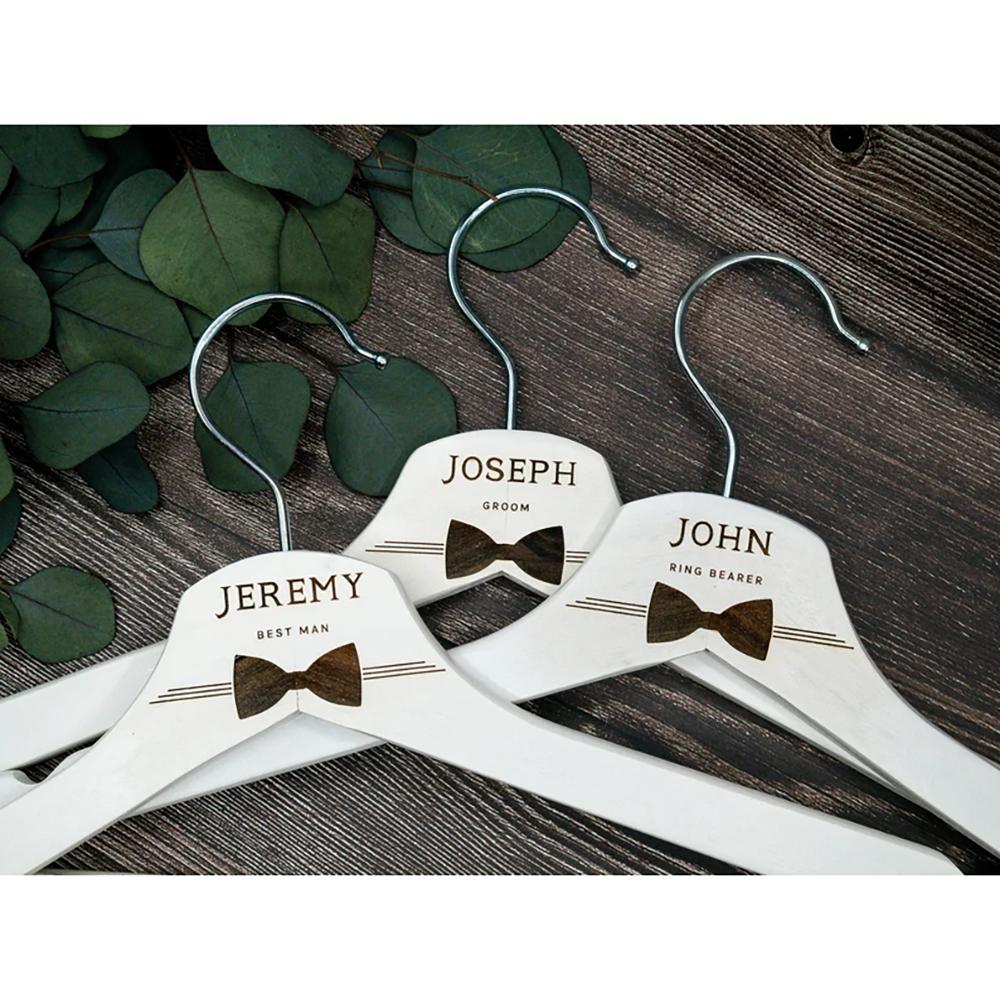 Vlastní svatební ramínko Ženich Svědek Nosič prstenů Smoking Ramínko Rozlučka se svobodou Dekorace Potřeby Svatební sprcha Dárek pro novomanžele