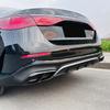 For Mercedes Benz E-Class W214 2024+ E260 300 ABS Car Rear Exhaust Muffler Pipe Cover Trim Tail Throat Frame