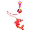 Big Head Golf Tee And Anti Lost Golf Tee Hanger Set Plastic Cartoon Dolphin Golf Tee Ring with Strap for Men Women Golf Enthusiasts