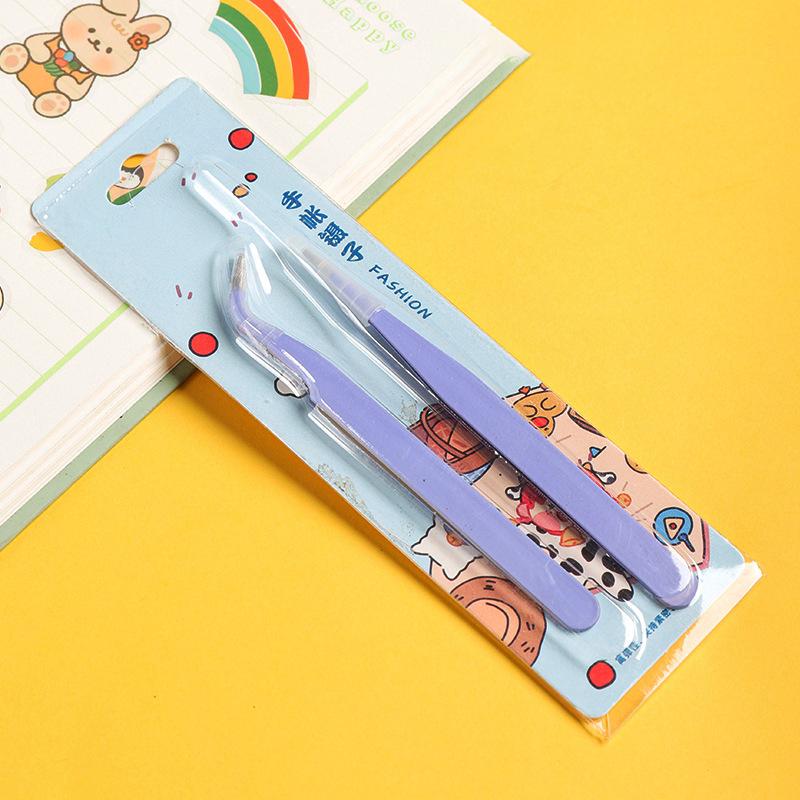 2Pcs/Set Anti-Static Elbow And Straight Stainless Steel Tweezers Cake Mold Sugarcraft Tool For Kitchen Bakeware Decoration