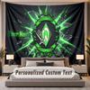 Custom Name Text Tapestry Werder Bremen FC Personalized Polyester Wall Tapestry For Bedroom And Room