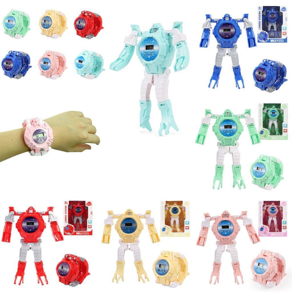 Children's Transforming Robot Electronic Watch Two Forms Toy For Kids