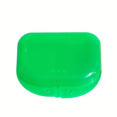Premium Clear Denture Case Durable Plastic, Odorless Personal Care Accessory for Travel & Storage