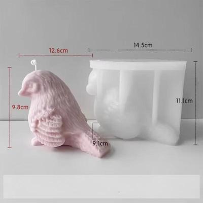 3D Bird Silicone Mold DIY Scented Candle Plaster Mold Handmade Soap Resin Drip Gel Mould Cute Animal Birdy Home Decorative Craft