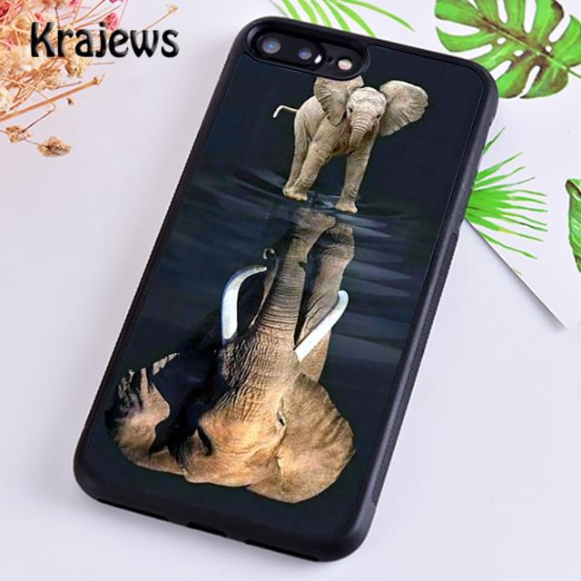 Krajews Baby Elephant Moon Soft Phone Case Cover For iPhone 14 5 6s 7 8 Plus XR XS 11 12 13 Pro Max Samsung Galaxy S21 S22ultra