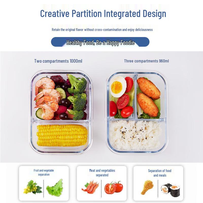 Gaiye Airtight Glass Food Storage Container Set
