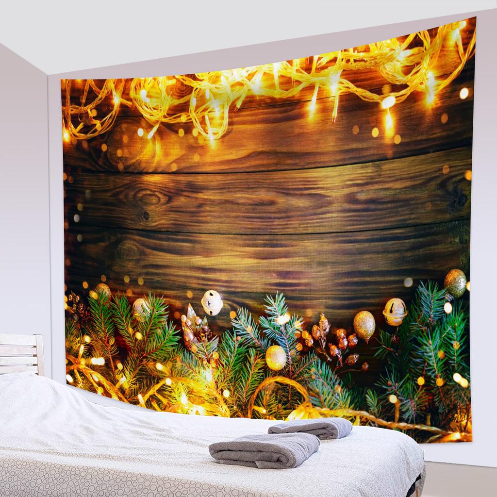 Home Decor Tapestry Christmas Tree Reindeer Snow Star Wall Tapestry Wall Hanging Room Wall Decor Backdrop Tapisserie De Noël