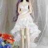 () 1/3 1/4 1/6 Doll's Clothes for 60/45/30cm Bjd Doll Diy Girl Toys Princess Skirt Dress Up Doll Accessories, No Doll