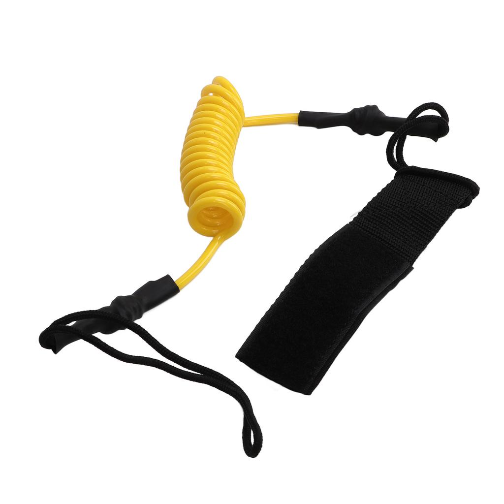 Kayak Oar Safety Rope Durable Strength Adjustable Paddle Board Accessories for Anti LostYellow