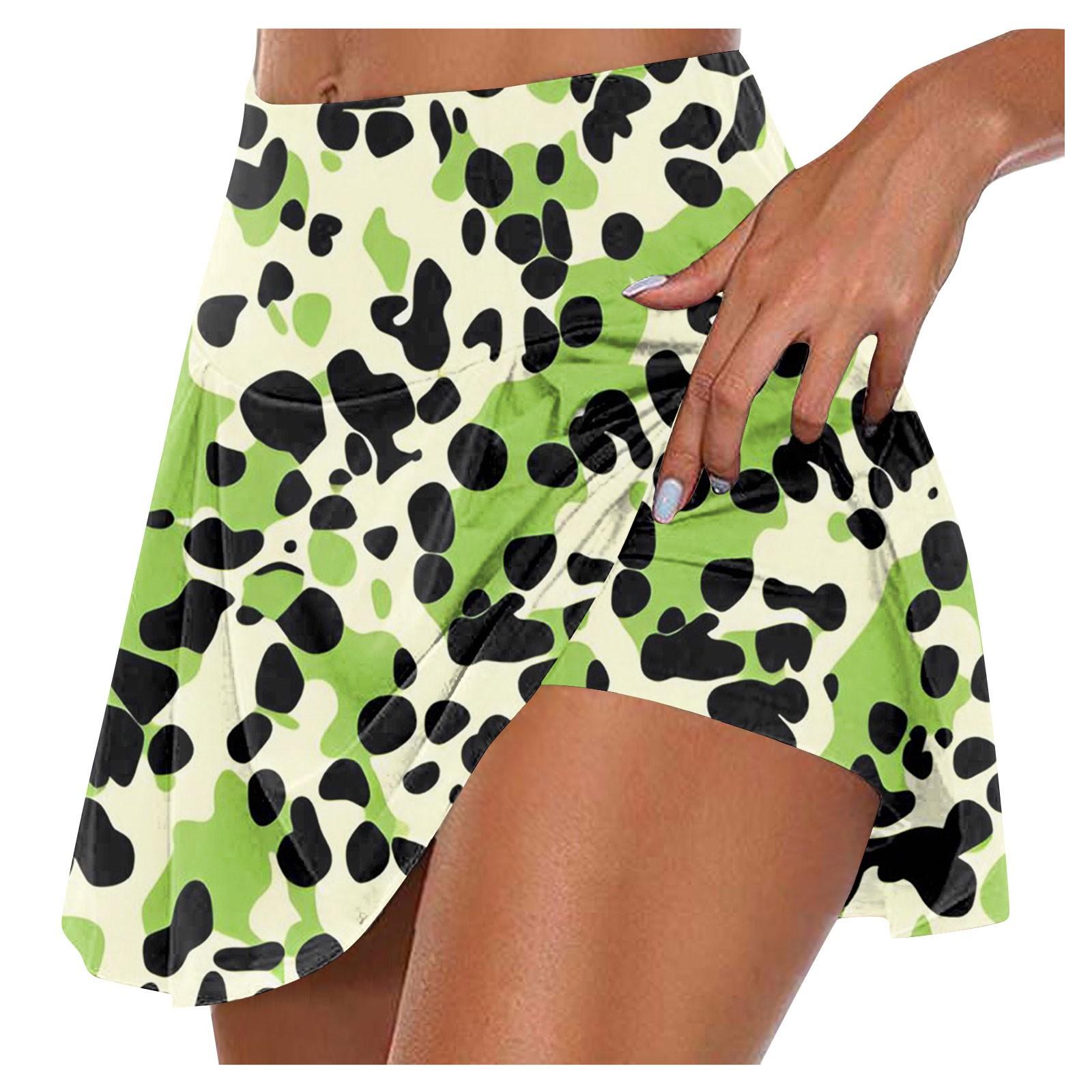 

Женские спортивные эластичные плиссированные теннисные юбки для бега, йоги, внутренние шорты, эластичные спортивные шорты для гольфа