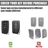 Gematay for Lexus Key Fob Cover with Keychain, Key Shell Cover Holder for Lexus RX ES GS LS NX RS GX LX RC LC Smart Remote Control, White