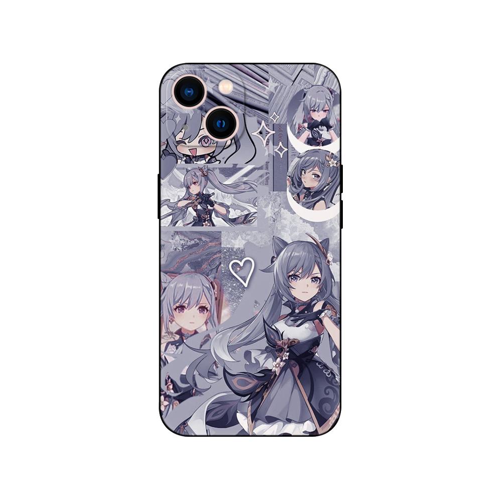 

Черный чехол из ТПУ для iPhone 5 5S SE 2020 6 6S 7 8 plus x 10 XR XS 11 12 13 mini pro MAX задняя крышка Genshin Impact Anime iphone XS MAX