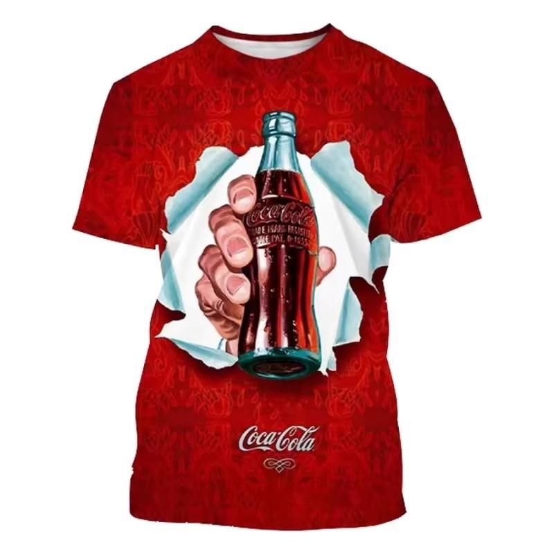 3D Digital Printing T-Shirt Teen Men's Short Sleeve Top Versatile Breathable
