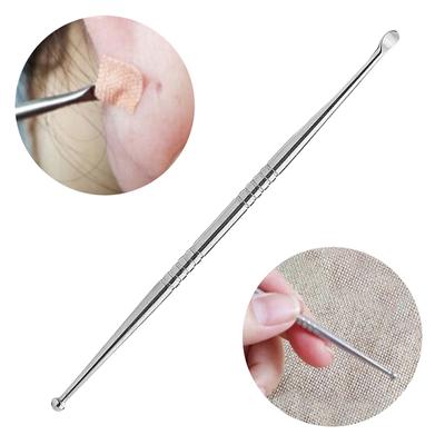 2-in-1 Earwax Removal Tool with Acupuncture Point Probe – Stainless Steel Auricular Cleaner for Ear Reflexology and Health Care