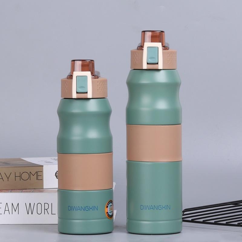 Big Cap Sports Vacuum Mug Stainless Outdoor Portable Travel Thermal Flask Straight Drink Mug Durable Best Durable Useful
