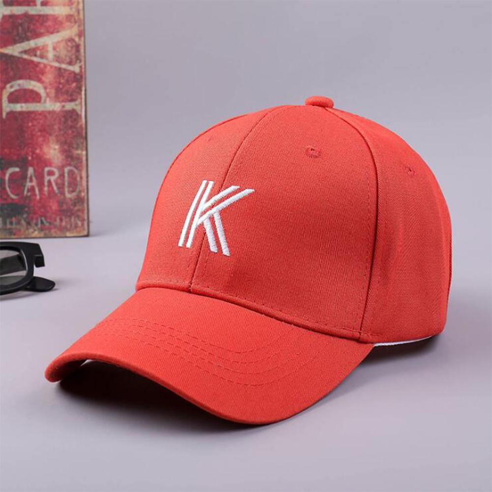 Unisex Fashion Letter K Embroidery Sports Hat Adjustable Baseball Cap