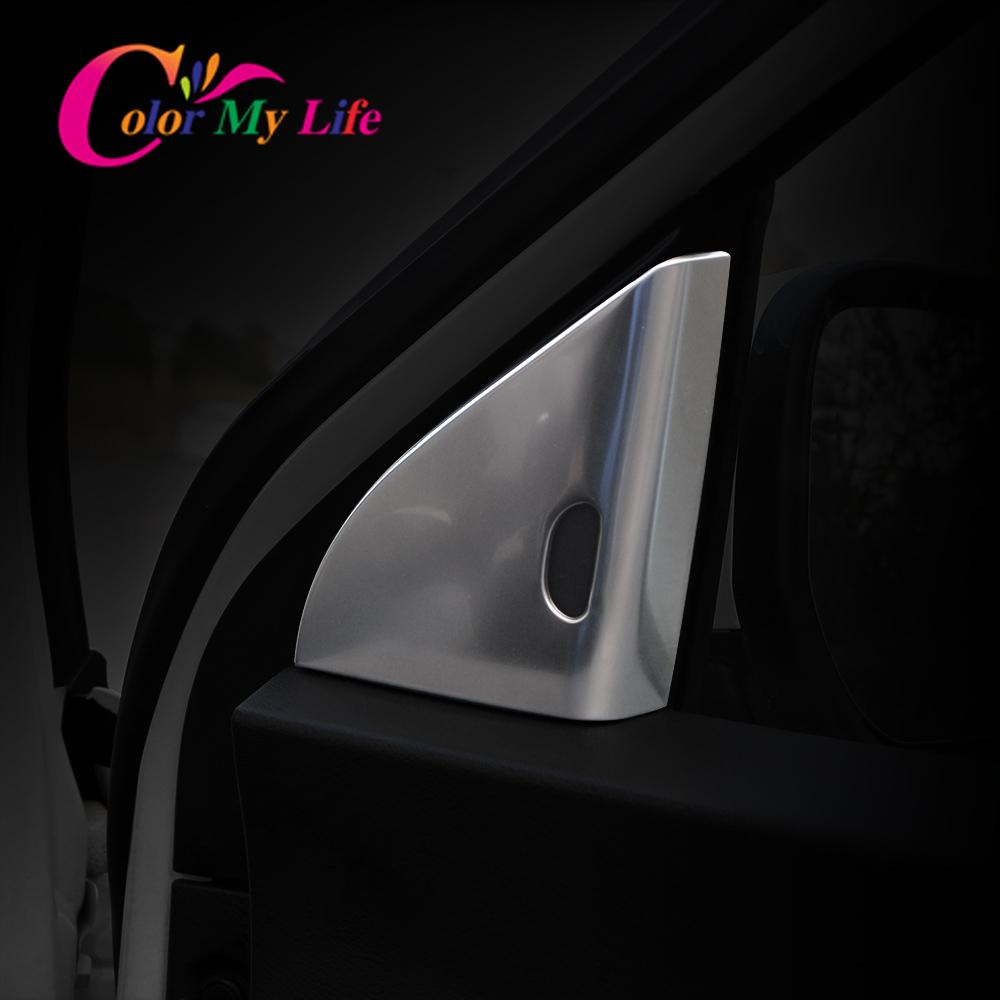 Color My Life Car A Pillar Panel Cover for Nissan Kicks 2017 -  2Pcs/Set Stainless Steel Interior Decoration Trim