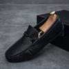 Fashion Leather Men Casual Shoes Luxury Brand Mens Loafers Lightweight Slip On Boat Shoes Comfortable Driving Shoes Moccasins