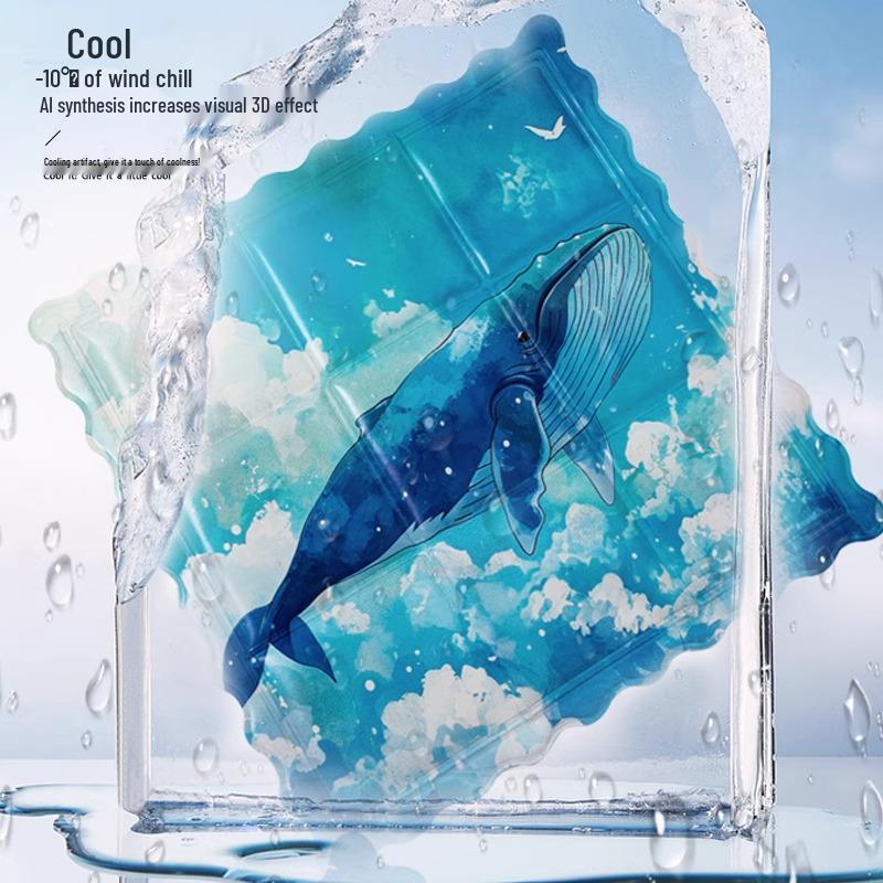 Cartoon Print Breathable Ice Pad: Summer-Winter Universal Seat Cushion