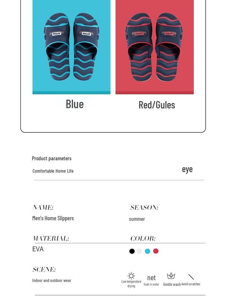 Herren Übergröße Rutschfeste Massage-Slipper - Dicke Sohle EVA Indoor Sommer-Pantoletten