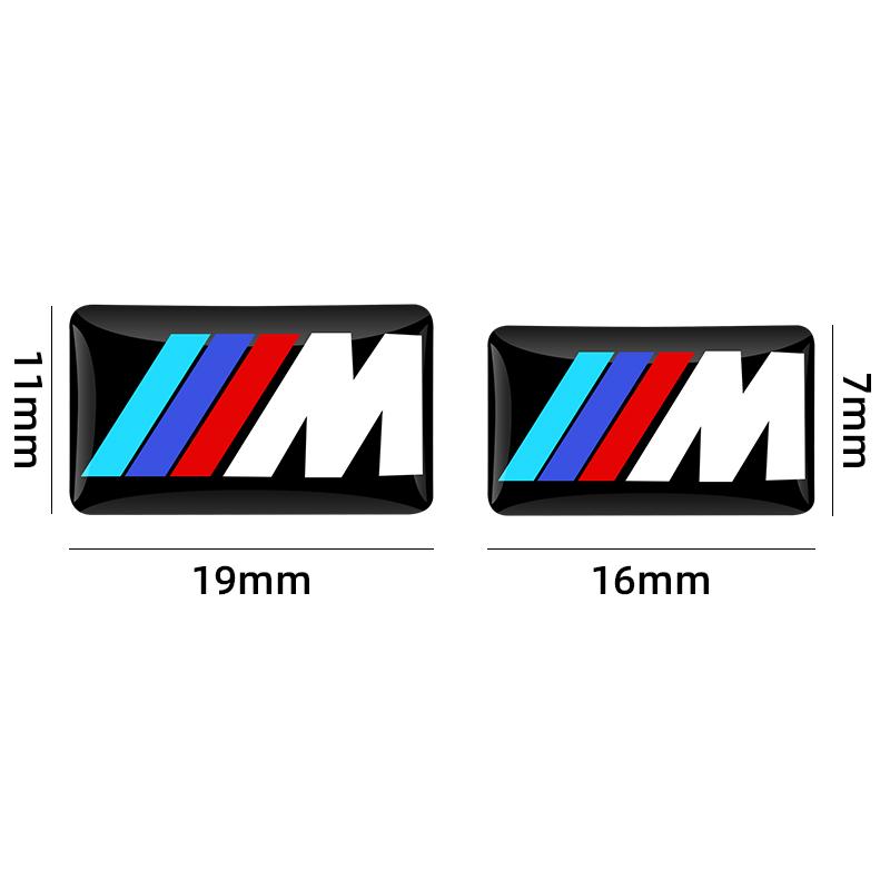 6/10pcs Car Steering Wheel Decoration Center Hub Cap Emblem Badge DIY Sticker Accessories For BMW M E46 E90 E60 F30 E39 E36