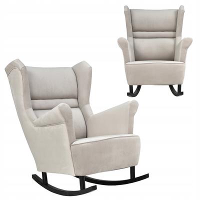 Zoja Rocking Chair, Scandinavian,, Beige, Cream