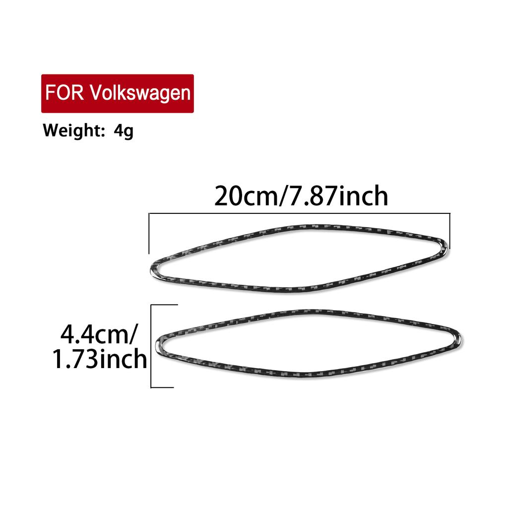 For Volkswagen ID.4 2021-2026 A Pillar Speaker Cover Trim Black Carbon Fiber Interior Accessories Styling Decor Upgrade Style