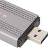 M.2 NVMe PCIe SSD Enclosure USB3.2 Gen2 Type C Dual Connector Portable Aluminum Alloy HDD Enclosure  (Not Inclube Hard