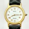 SEIKO Exceline Roman New Strap [Excellent Condition/ New Battery] Ladies' Watch, Gold, Numerals, 7320-0390 893506