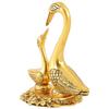 Metal Kissing Duck Showpiece for Home and Office Decor Decor- Decorative Items for Home, Antique Home Decor (9 Inches)