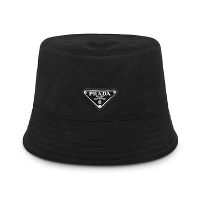 Prada Nylonowy kapelusz typu bucket z trójkątnym logo 2hc137 2dmi F0002
