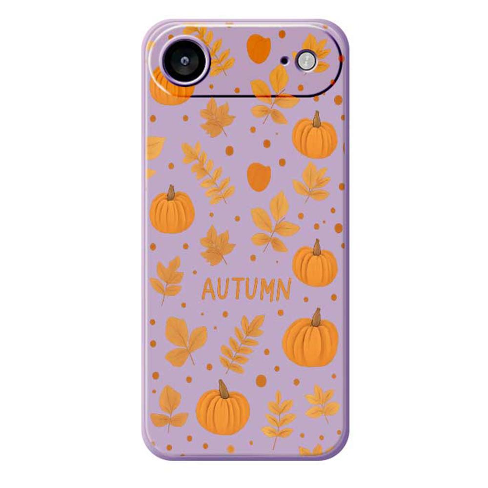 For iPhone 17 Air Case Autumn Theme Pattern Printing Straight Edge TPU Phone Back Cover
