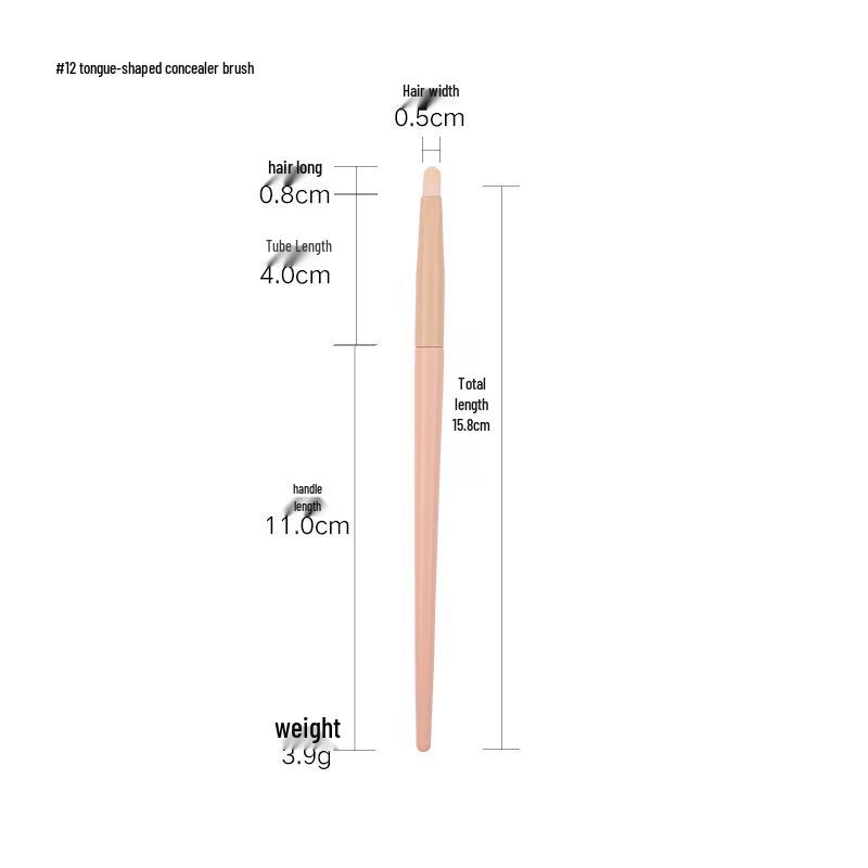 

Cai Shi Lan 10/12-Piece 3.0 Three-Color Makeup Brush Set - Soft Bristles for Blush, Powder, and Contour.