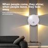 4 LED Magnetic Motion Sensor Smart RGB Gradient Night Light Rechargeable Wall Lamp Bedroom Cabinet Wardrobe Lamp Staircase Lamp