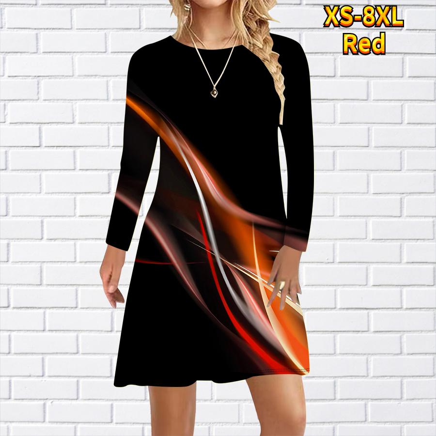 Женское повседневное платье с красочным принтом Аврора — фото 3