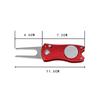 Golf-Trainingsgabel aus Edelstahl mit Divot-Reparaturwerkzeug Switchblade, faltbares Golf-Trainingsgabel, Putting Fork