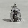 Motorcycle Bells For Men Alloy Embossed Star Sturdy Motorcycle Riding Bell Keychain Pendant For Urban-Commuting Weekend Touring