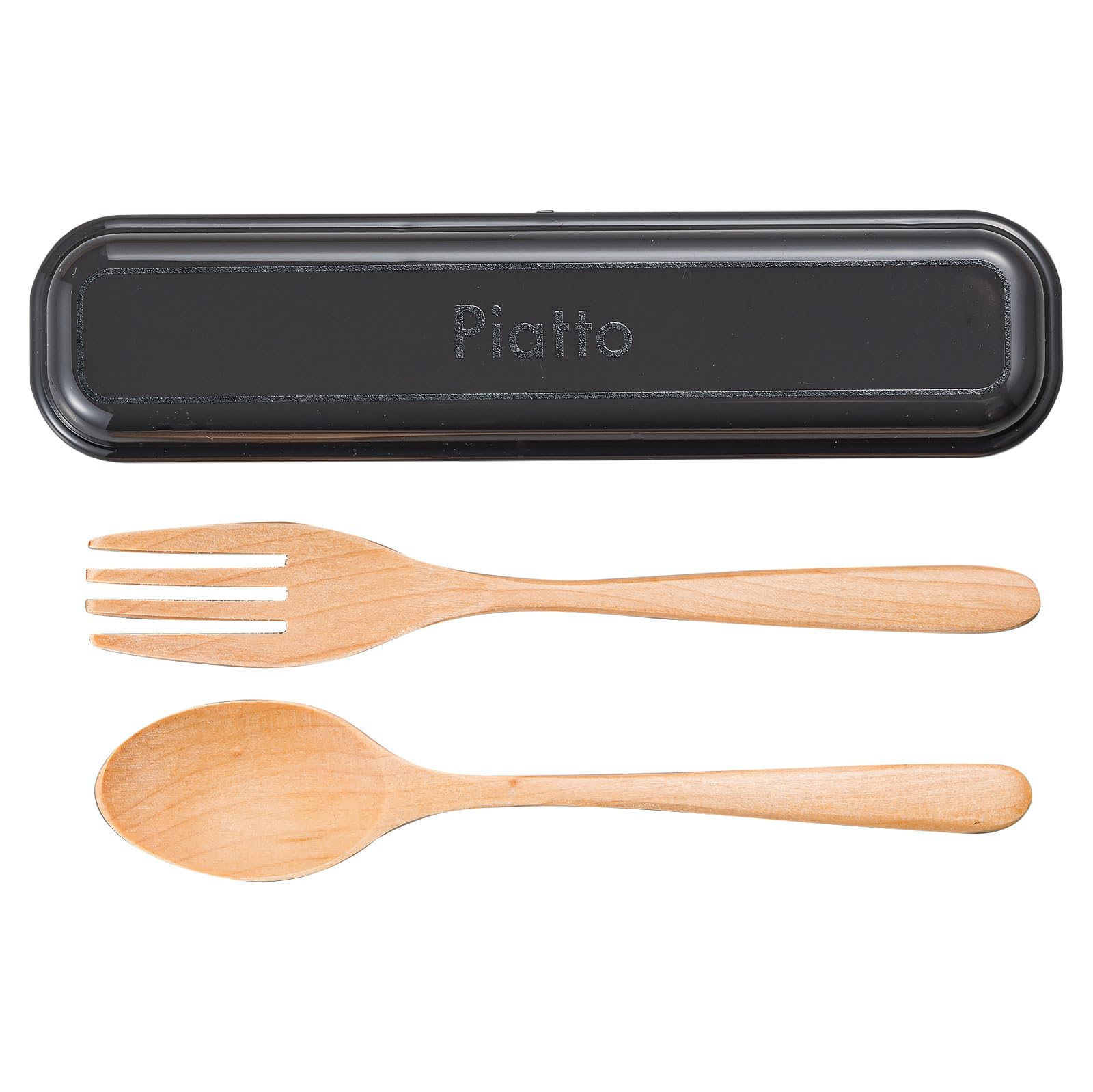

Masakazu Piatto EM Cutlery W4 x D17 x cm Product 27611 Set, Charcoal, Size Case Approx. H2.5 / Cutlery Approx. 15.5 cm, Code
