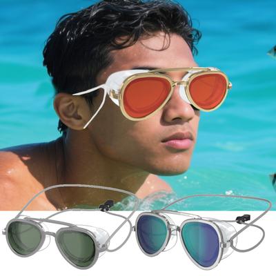 Full-View Swim Goggle Leak Proof Professional Full Angle Goggles Adjustable Swim Sports Eyewear for Swimming Pool Diving Seaside