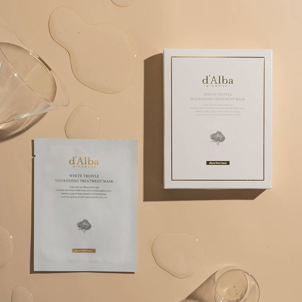 d'Alba Vegan Nourishing Sheet Mask Set 4 Boxes (20 Sheets) Deep Hydration & Skin Nutrition Care